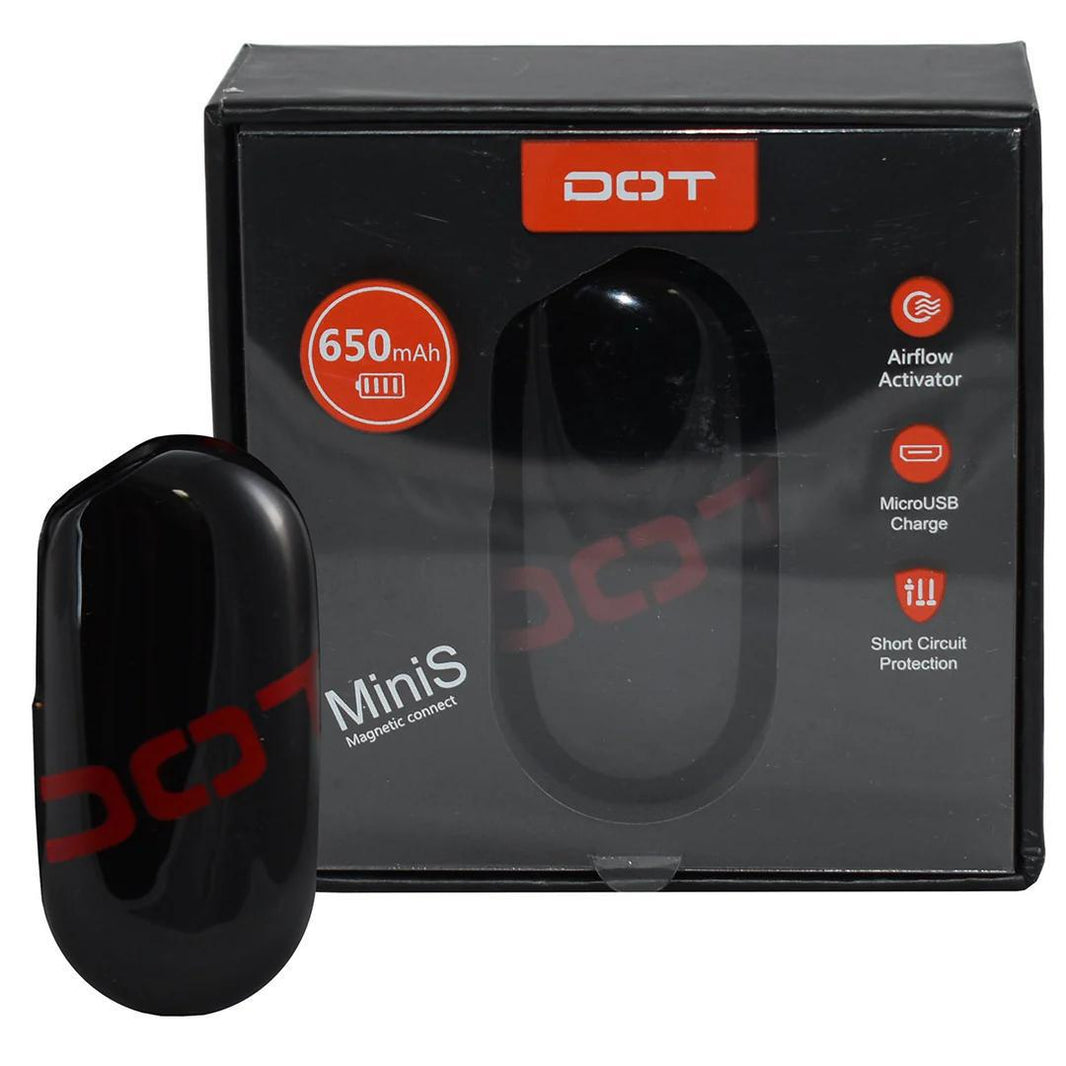 Dot Mini-S 510 Battery with 650mAh capacity and magnetic connection for an advanced vaping experience.