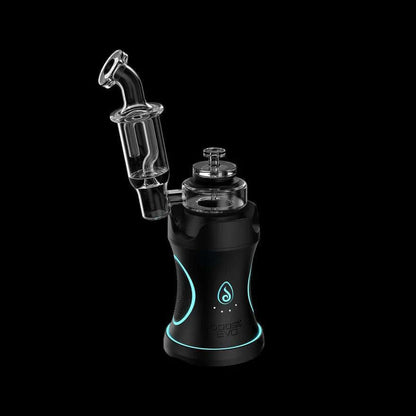 Dr Dabber Boost Evo J-Perc eRig with TDE attachment for enhanced dabbing experience and filtration.