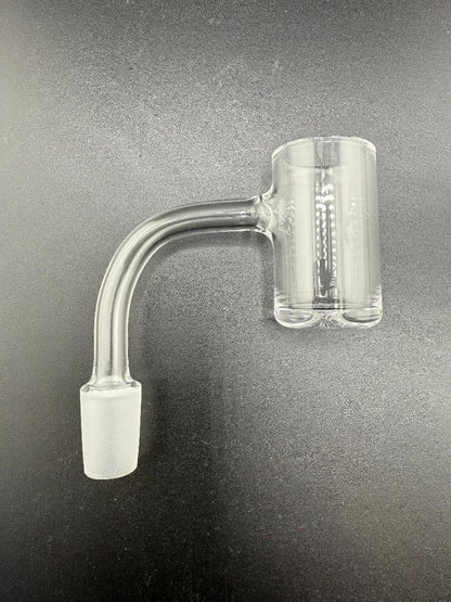 ESB Titty Quartz Banger 14mm 90, durable glass accessory for dabbing, designed for high temperature resistance and flavor preservation.