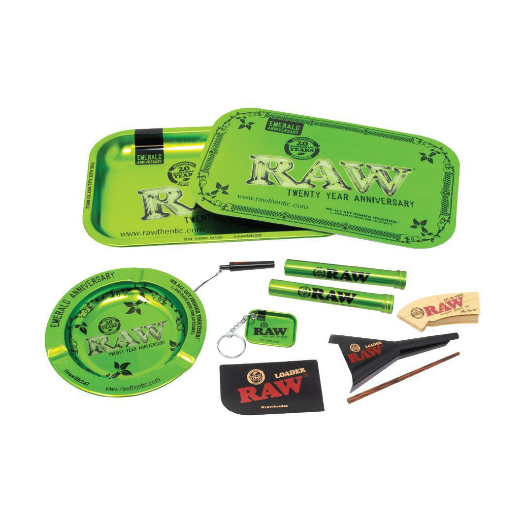 RAW Rolling Papers 20th Anniversary Emerald Set