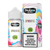 Fruision Juice Co 100ml Spoonful e-liquid bottle with warning label, offering bold flavor and 3mg nicotine satisfaction.