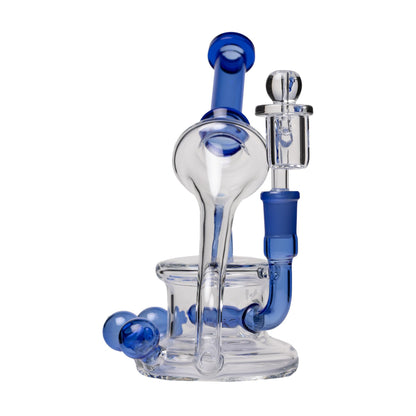 Human Grade 7.5" Recycler 45 (Triple Marble) 14mm