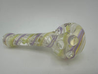 Crondo Glass Dry Pipe - Glow In The Dark Spiral Lined