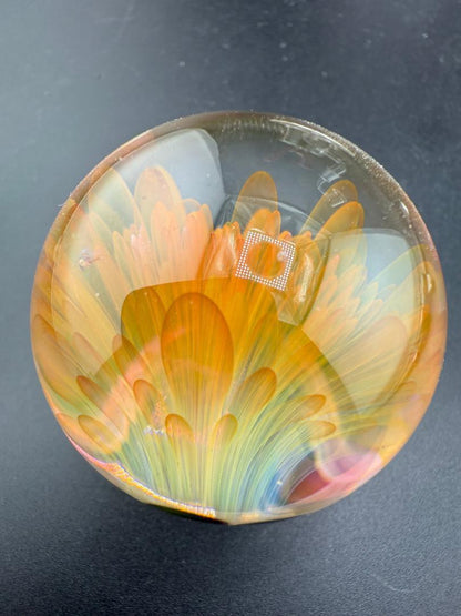 McDoogIe Glass Marble – 42mm Gold Fume Implosion