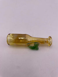 Brando Glass Onie / Chillum Pipe - Fumed Bottle w/ Color Handle