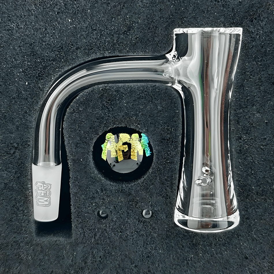 AFM Whirlpool Quartz Banger Auto Spinner for precision dabbing and smooth airflow on a dark surface.