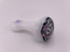 Highgrade Glass Dry Pipe  - White w/ Reversal Wig Wag Cap