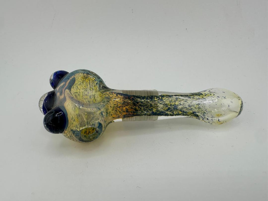 Mop Head Glass Dry Pipe - Full Color Frit