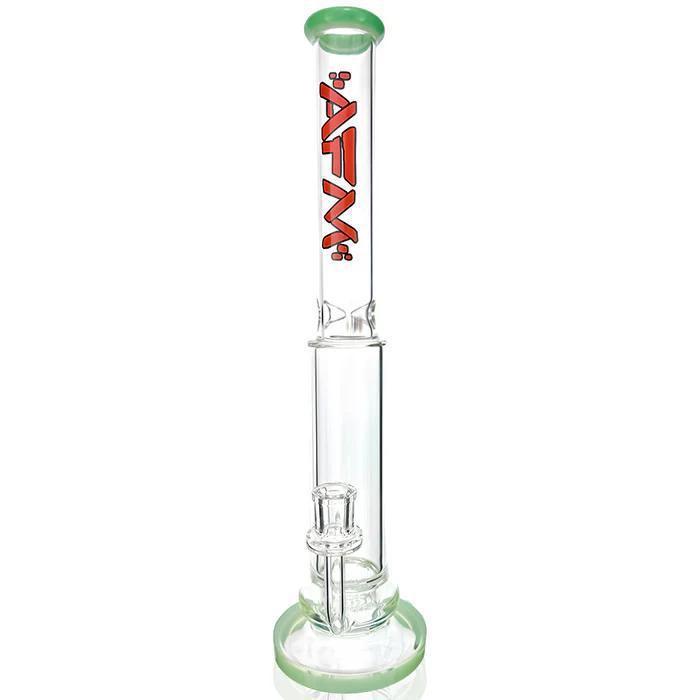 AFM Glass 14" Shower Disc Perc Glass Straight Tube 14mm 90°