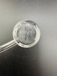 ESB Titty Quartz Banger 14mm 90 with detailed star design, ideal for vaporizing concentrates and enhancing smoking experience.