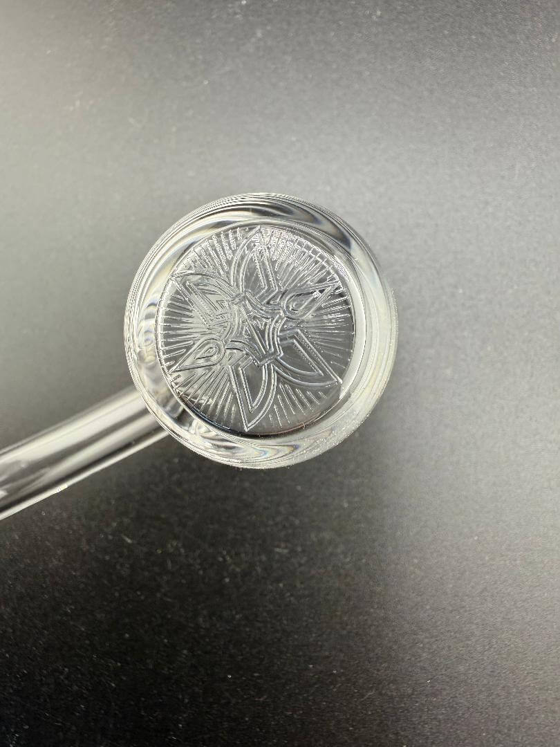 ESB Titty Quartz Banger 14mm 90 with detailed star design, ideal for vaporizing concentrates and enhancing smoking experience.