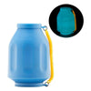 Smokebuddy Original Personal Air Filter in blue with keychain, designed for odorless smoke exhalation and easy travel.