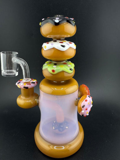 IC Glass Triple Doughnut Rig 14MM 90°