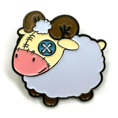 Kolorspun Enamel Pin - Plush Sheep