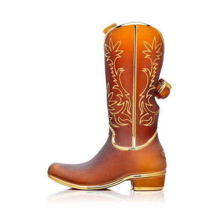 Hemper Glass Flower Piece - Wild West Cowboy Boot XL