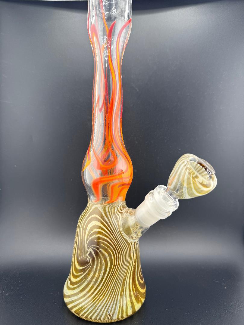 Phranq Glass Campfire Flower Tube 14mm 45°