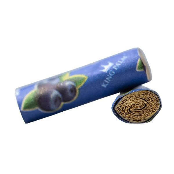 King Palm 2pc Terpene Infused Tips with blueberry flavor for enhanced smoking experience.