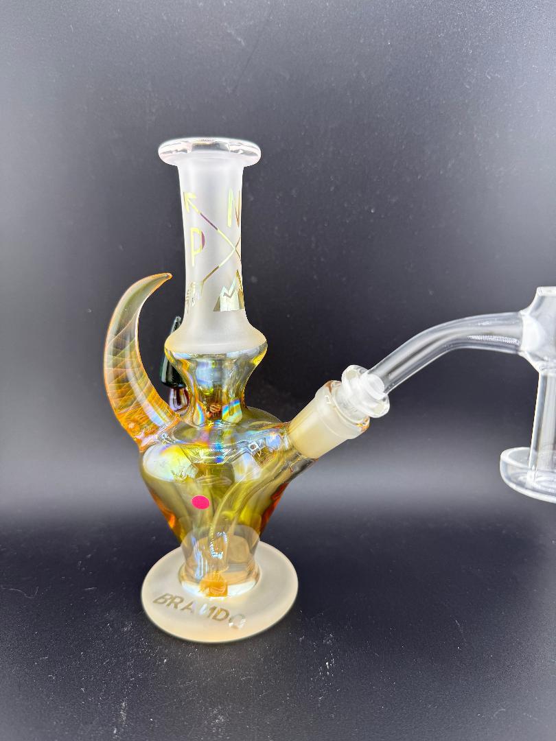Brando Glass Sandblasted Mushroom Tree Rig 10mm 45°
