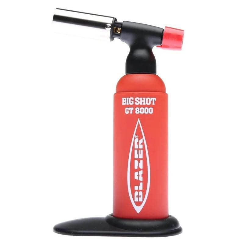 Blazer Big Shot GT8000 Butane Torch, compact design, powerful flame for precision applications.