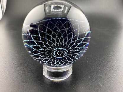 Filla John Glass Marble - Dichroic Sacred Geometry