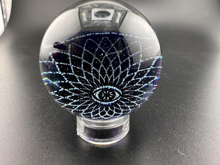 Filla John Glass Marble - Dichroic Sacred Geometry