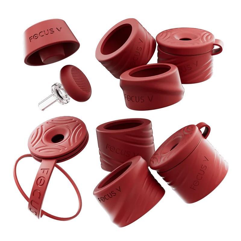 Focus V Carta Swivel and Silicone Accessory Kit showcasing silicone accessories in deep natural tones.
