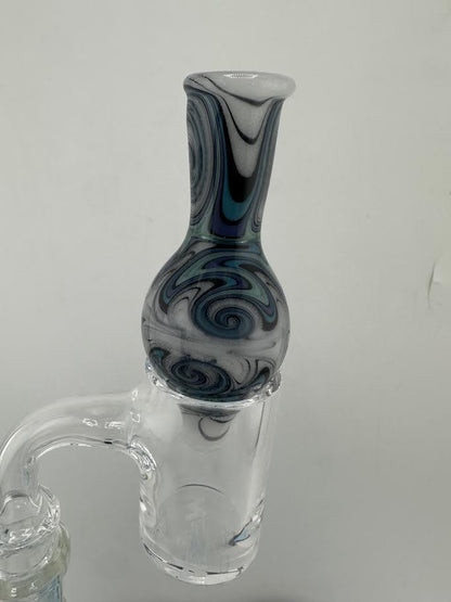Highgrade Glass Bubble Cap - Fully Worked UV w/ Opal Encasement