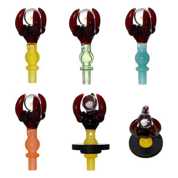 CaliBear Glass  Dr Dabber Switch 2 Joystick Carb Cap - Dragon Claw Opal
