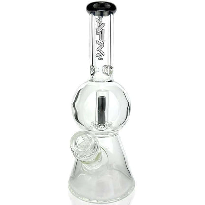 AFM Glass 10" Bubble Chamber UFO Beaker NBS708 with Downstem & Bowl, designed for smooth hits and durability.