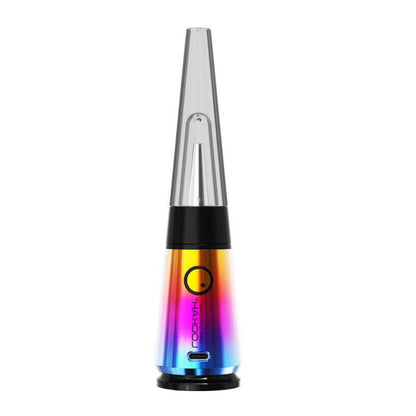 Lookah Unicorn Mini Electric Dab Rig in vibrant rainbow colors for portable vaping.