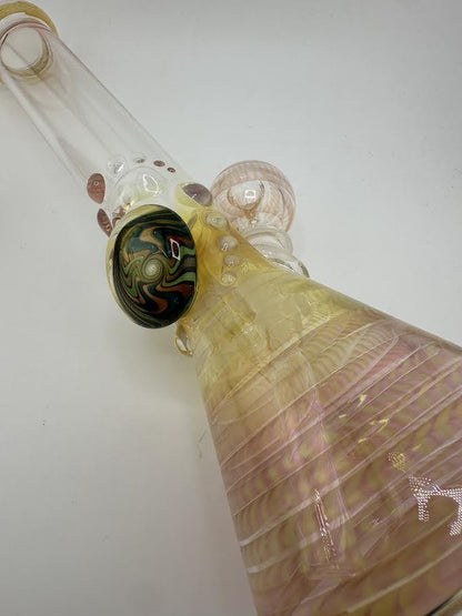 JP Killman Glass Flower Beaker - Fumetech on Clear