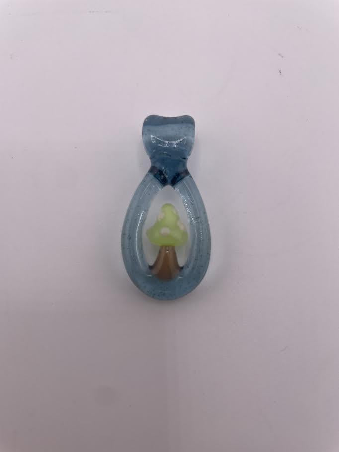 Tim Doane Glass Pendant - Loop Mushroom