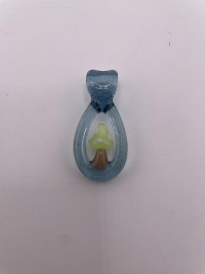 Tim Doane Glass Pendant - Loop Mushroom