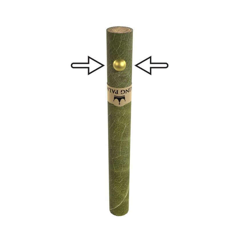 King Palm 2pc Mini Rolls with popping flavor pearl for enhanced smoking experience.