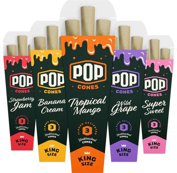 Pop Cones King Size Unbleached Cones