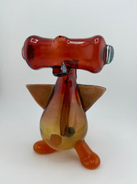 Phatt Mat Glass Red to Orange Fadded Phatt Head Shark 10mm 90°