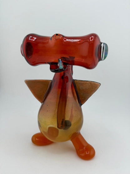 Phatt Mat Glass Red to Orange Fadded Phatt Head Shark 10mm 90°