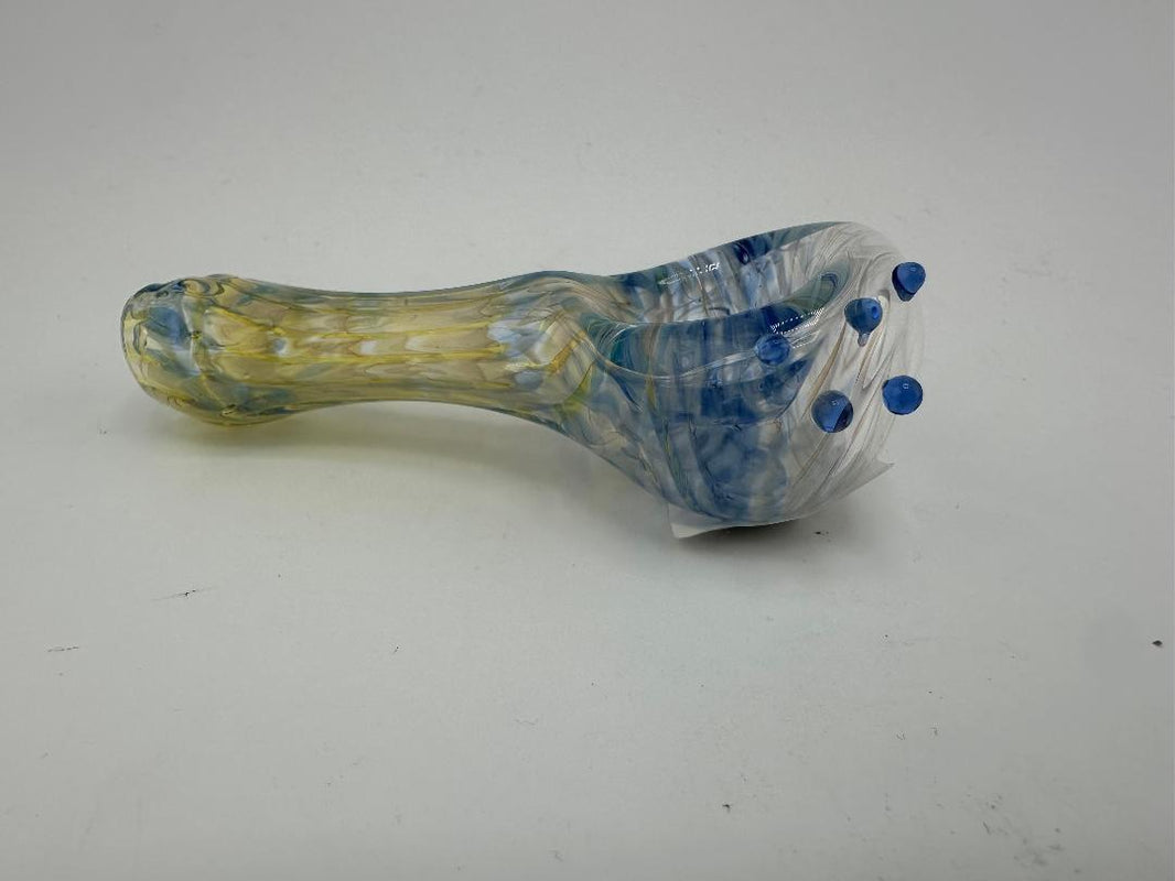 Phillip Glass Dry Pipe - Fumed & Frit Spoon