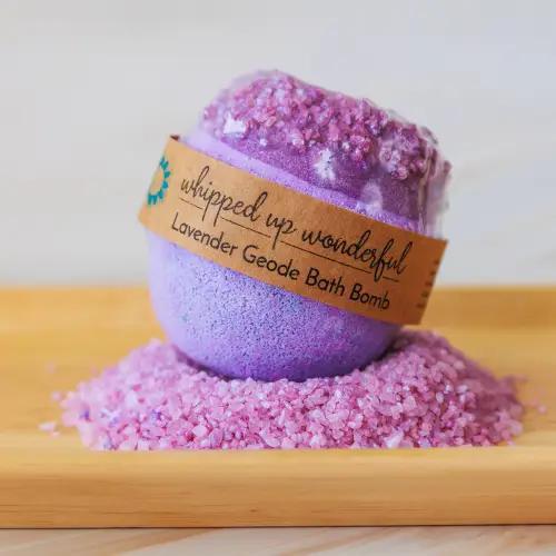 Whipped Up Wonderful Lavender Geode Bath Bomb