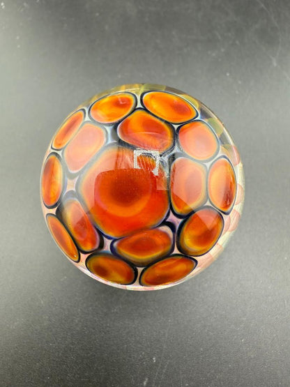 McDoogIe Glass Marble – 45mm Gold Fume Implosion