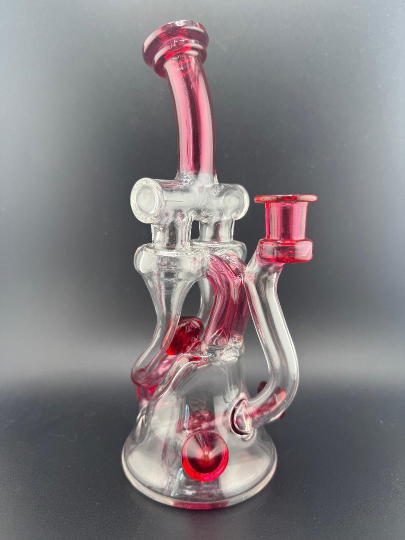 Domer Glass Domer Double Recycler Golden Ruby 10mm 90°