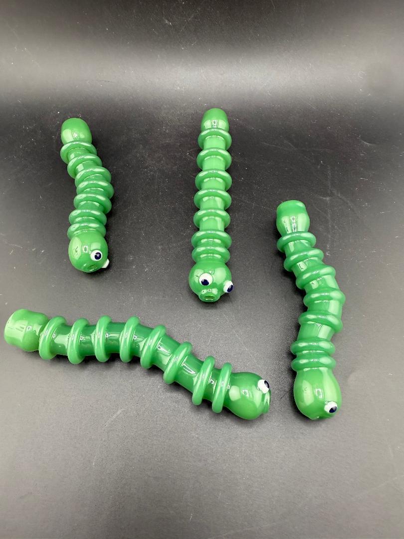 Wildfire Productions Pipe - Green Glow Worm Onie / Chillum