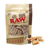 RAW Tips - Pre Rolled Sticky Tips Bag 100ct