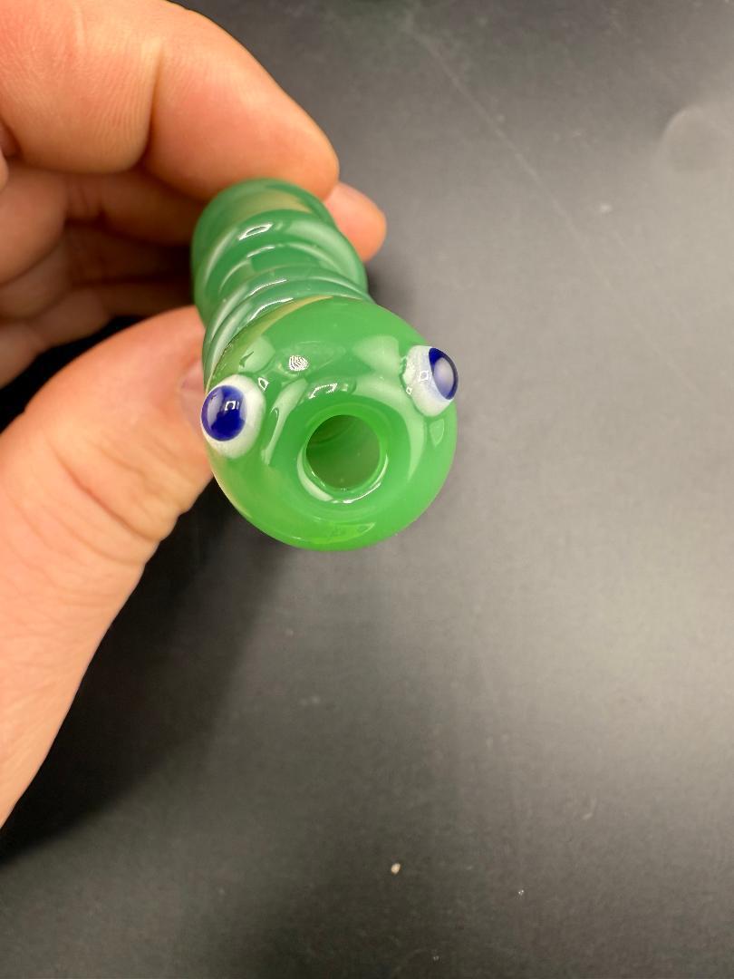 Wildfire Productions Pipe - Green Glow Worm Onie / Chillum