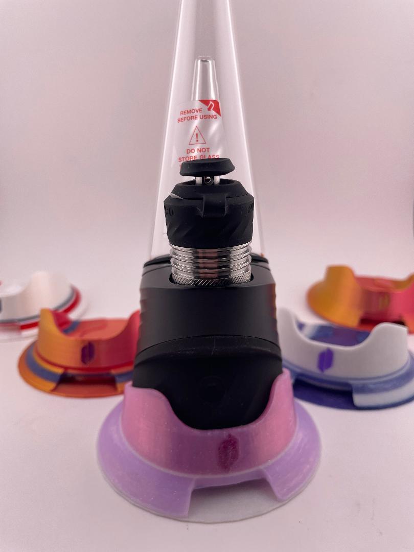 Puffco Peak Pro stabilizer base with a two-tone design, enhancing stability and style for your setup.