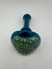 Mank Glass Dry Pipe - Full Color w/ Wig Wag Cap & Opal Attachment