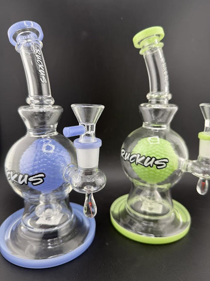 Ruckus Glass 8" Bulb Rig 14mm 90°