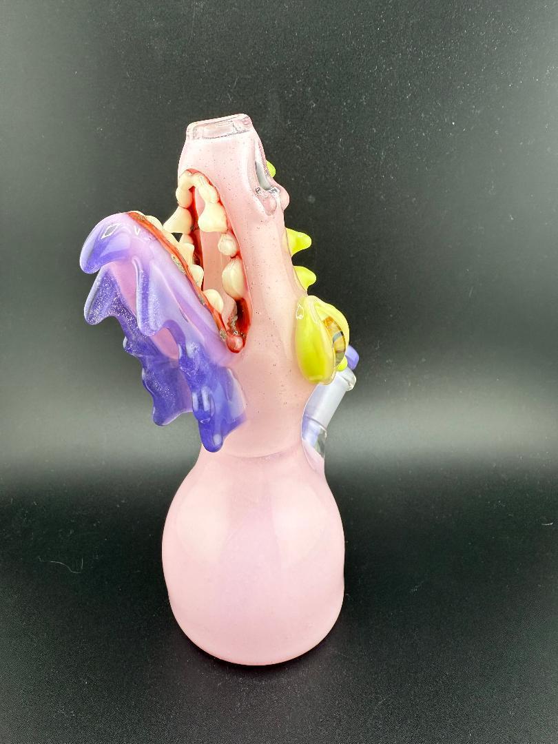 Phranq Glass Pink Open Mouth Dragon Rig 10mm 45°