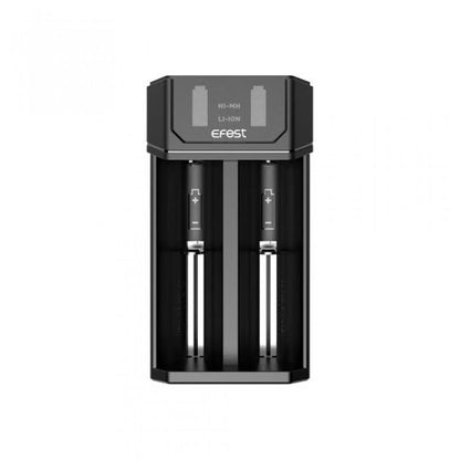 EFEST Mega USB Charger for Li-ion and NiMH batteries with smart LED indicator.