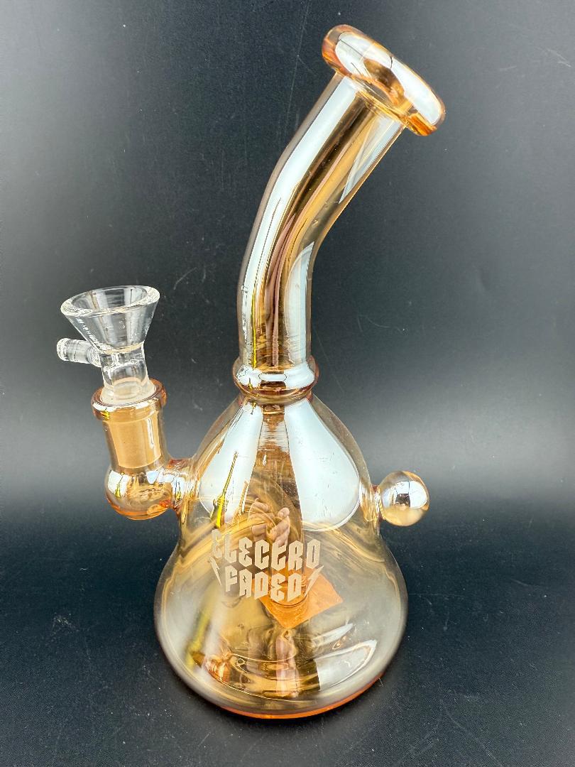 Electro Faded 5.5" Banger Hanger 14mm 90° in Tan Chrome finish on a black background.
